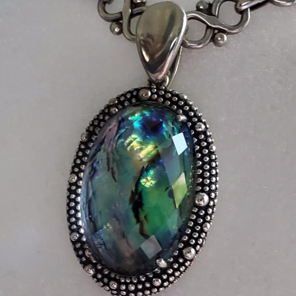 Abalone enhancer pendant